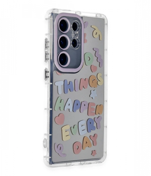 Newface Samsung Galaxy S24 Ultra Kılıf Reflexion Desenli Kapak - Desen 7