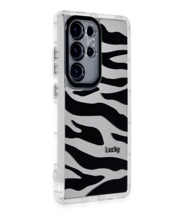 Newface Samsung Galaxy S24 Ultra Kılıf Reflexion Desenli Kapak - Desen 9