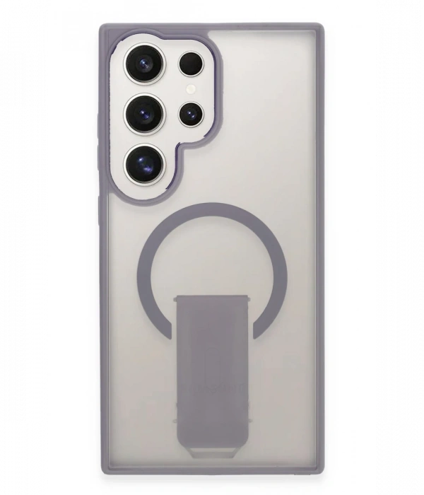 Newface Samsung Galaxy S24 Ultra Tork Magsafe Standlı Kapak - Lila