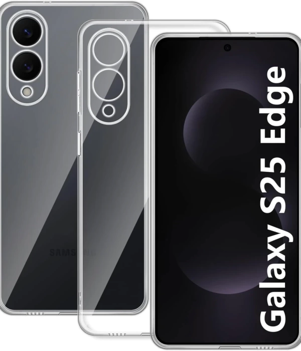 Newface Samsung Galaxy S25 Edge Kılıf Lüx Şeffaf Silikon
