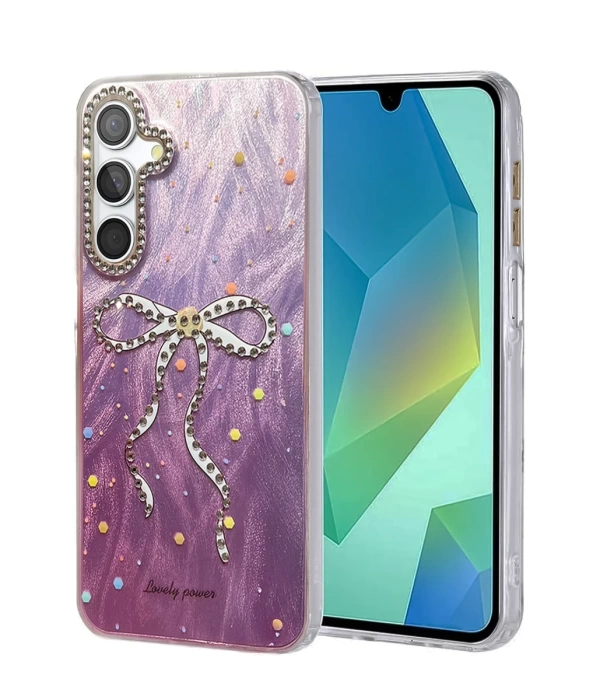 Newface Samsung Galaxy S25 Plus Kılıf Blade Aynalı Desenli Kapak
