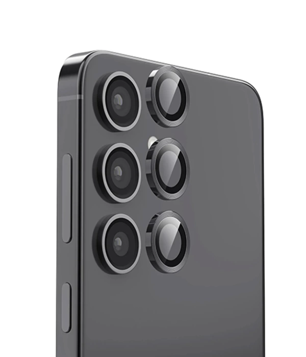 Newface Samsung Galaxy S25 Plus Raze Metal Kamera Lens - Siyah