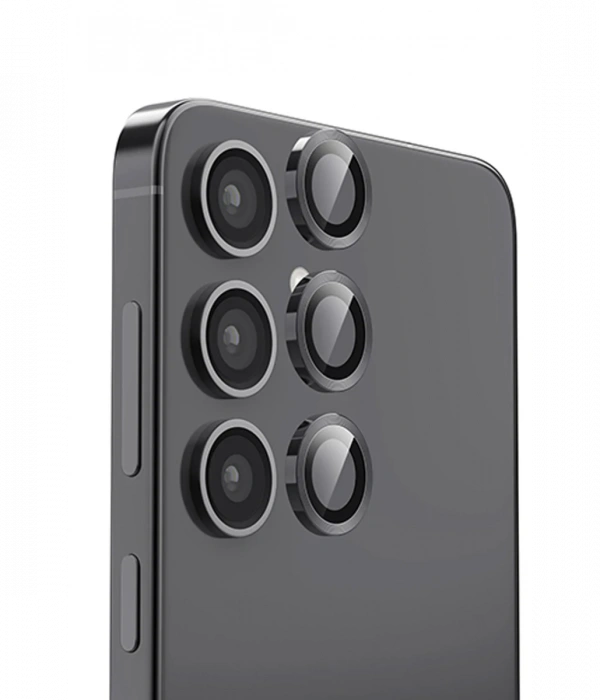 Newface Samsung Galaxy S25 Raze Metal Kamera Lens - Siyah