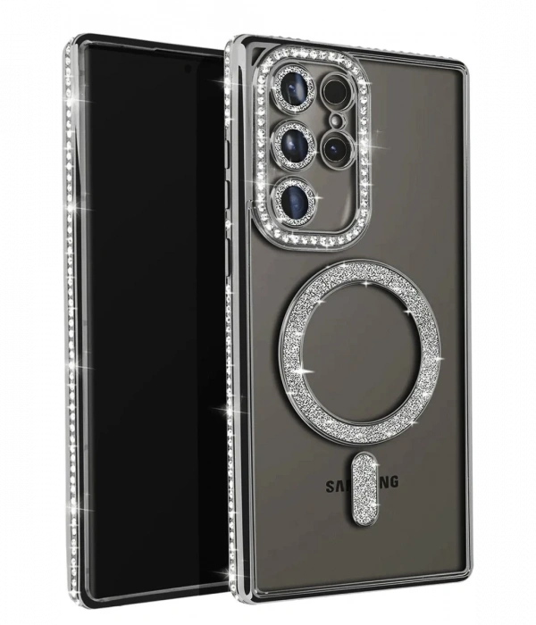 Samsung Galaxy S25 Ultra Kılıf Joke Simli Magneticsafe Kılıf