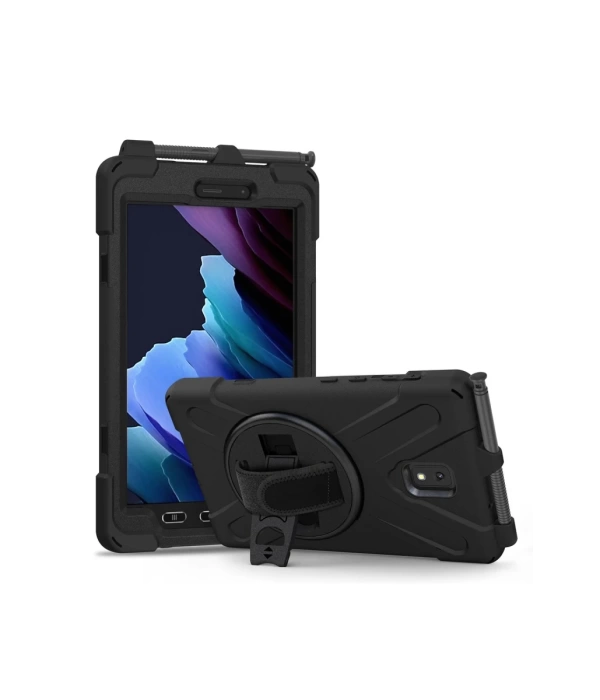 Newface Samsung Galaxy T577 Tab Active 3 Kılıf Amazing Tablet Kapak - Siyah