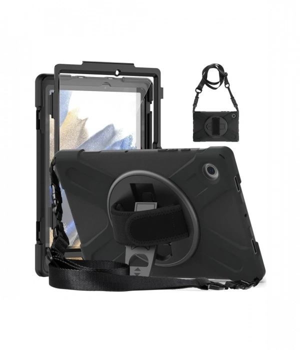 Samsung Galaxy Tab A9 Kılıf Amazing Tablet Kapak - Siyah