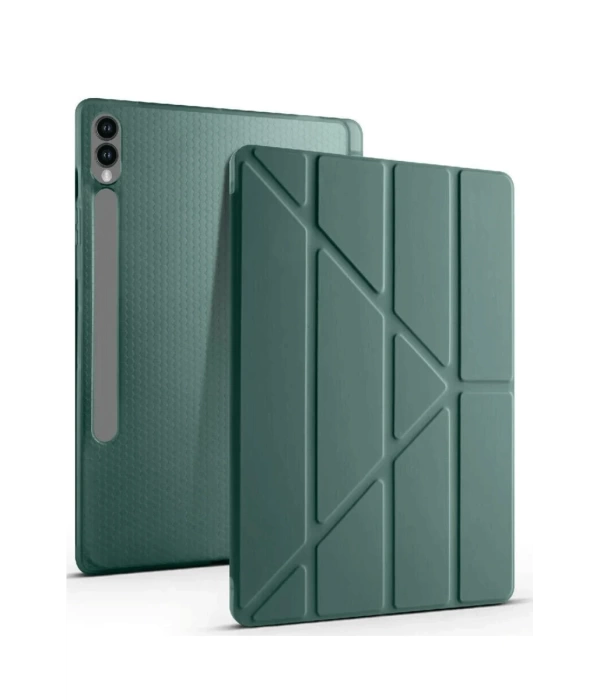 Newface Samsung Galaxy X610 Tab S9 FE Plus 12.4 Kılıf Kalemlikli Mars Tablet Kılıfı - Koyu Yeşil