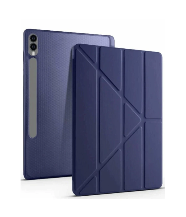 Newface Samsung Galaxy X610 Tab S9 FE Plus 12.4 Kılıf Kalemlikli Mars Tablet Kılıfı - Lacivert