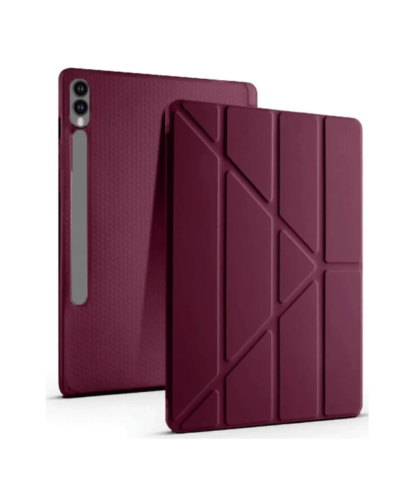Newface Samsung Galaxy X610 Tab S9 FE Plus 12.4 Kılıf Kalemlikli Mars Tablet Kılıfı - Mor