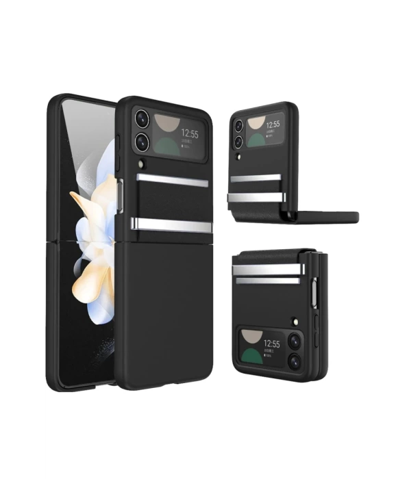 Newface Samsung Galaxy Z Flip 3 Kılıf Belt Flip Kapak