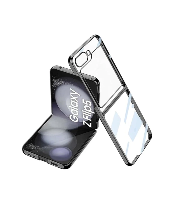 Newface Samsung Galaxy Z Flip 5 Kılıf Fold Element Kapak - Siyah
