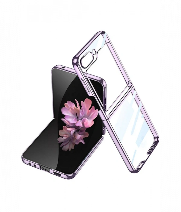 Newface Samsung Galaxy Z Flip 6 Kılıf Fold Element Kapak - Mor