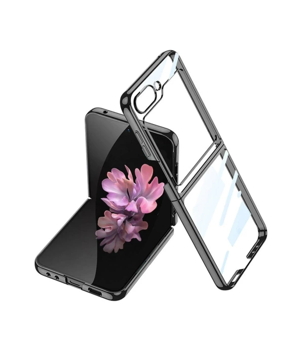 Newface Samsung Galaxy Z Flip 6 Kılıf Fold Element Kapak - Siyah