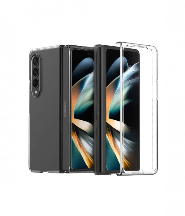 Newface Samsung Galaxy Z Fold 3 Kılıf Fold TPU Silikon - Şeffaf