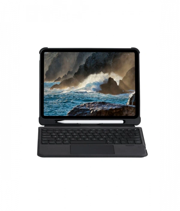 Newface T5207D iPad Pro 11 (2022) Kılıf İnter Ledli Klavyeli Tablet Kılıfı - Siyah