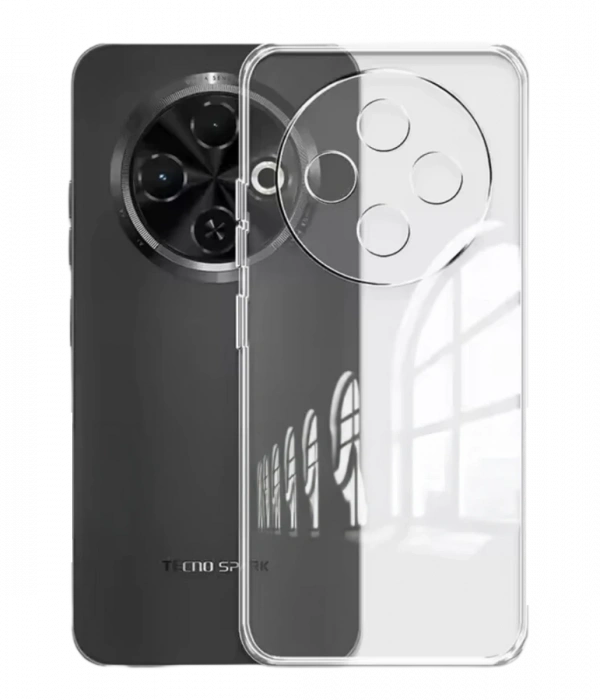 Tecno Spark 30C Kılıf Lüx Şeffaf Silikon