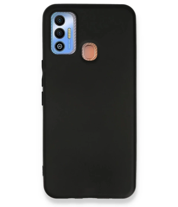 Newface Tecno Spark 7T Kılıf First Silikon - Siyah