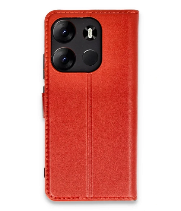 Newface Tecno Spark Go 2023 Kılıf Trend S Plus Kapaklı Kılıf - Kırmızı