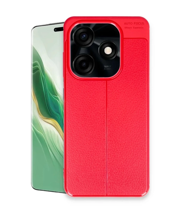 Newface Tecno Spark Go 2024 Kılıf Auto Focus Kapak - Kırmızı