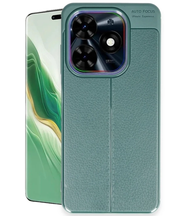 Newface Tecno Spark Go 2024 Kılıf Auto Focus Kapak - Koyu Yeşil
