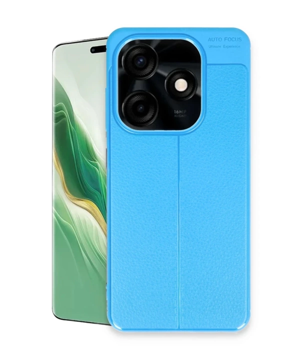 Newface Tecno Spark Go 2024 Kılıf Auto Focus Kapak - Mavi