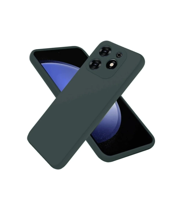 Newface Tecno Spark Go 2024 Kılıf First Silikon - Koyu Yeşil