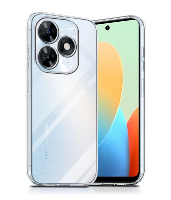Newface Tecno Spark Go 2024 Kılıf Lüx Şeffaf Silikon