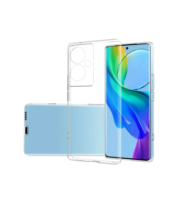 Newface Vivo V29 Lite Kılıf Lüx Şeffaf Silikon