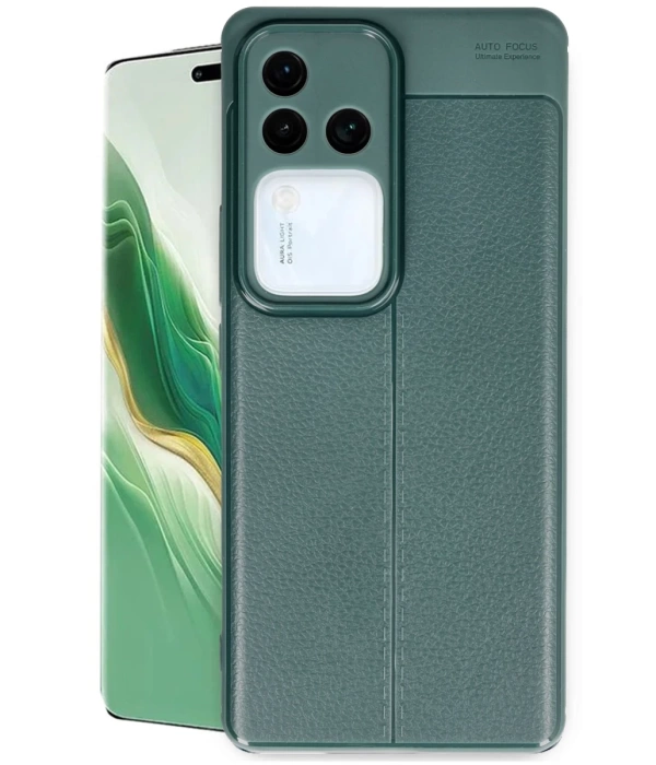Newface Vivo V30 5G Kılıf Auto Focus Kapak - Koyu Yeşil