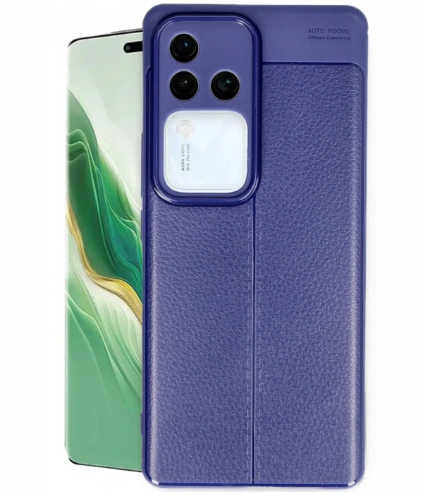 Newface Vivo V30 5G Kılıf Auto Focus Kapak - Lacivert