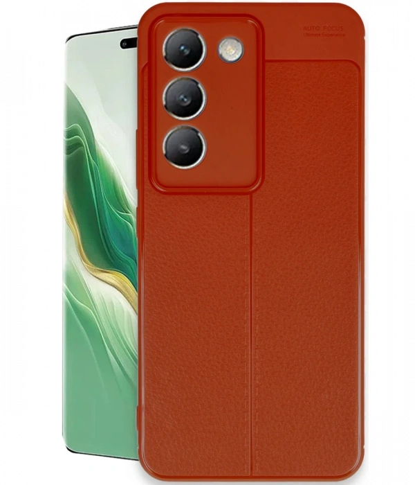 Newface Vivo V30 Lite 4G Kılıf Auto Focus Kapak - Kırmızı