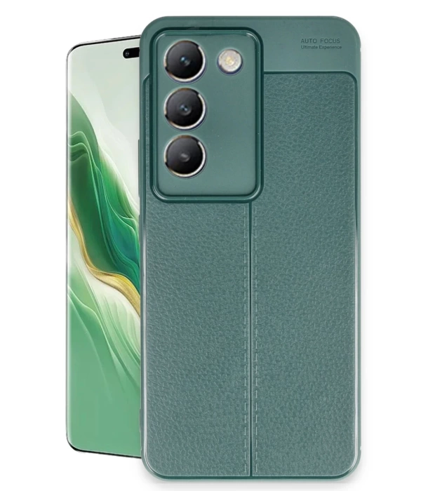 Newface Vivo V30 Lite 4G Kılıf Auto Focus Kapak - Koyu Yeşil