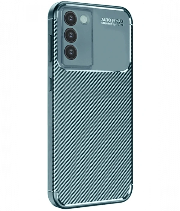 Newface Vivo V30 Lite 4G Kılıf Auto Focus Karbon Kapak - Koyu Yeşil