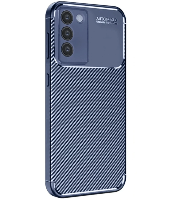 Newface Vivo V30 Lite 4G Kılıf Auto Focus Karbon Kapak - Lacivert