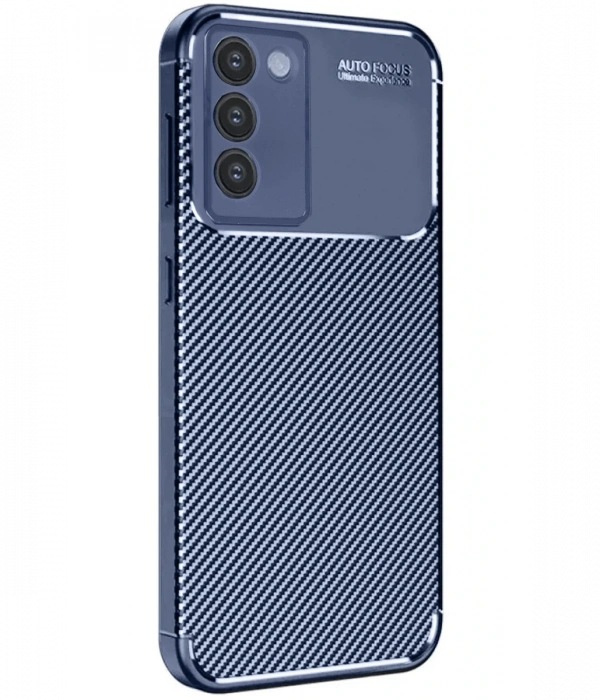 Newface Vivo V30 Lite 4G Kılıf Auto Focus Karbon Kapak - Lacivert