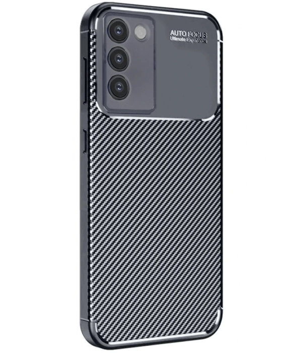 Newface Vivo V30 Lite 4G Kılıf Auto Focus Karbon Kapak - Siyah