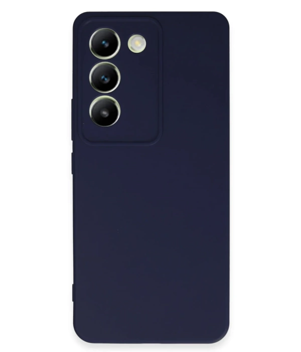 Newface Vivo V30 Lite 4G Kılıf First Silikon - Lacivert