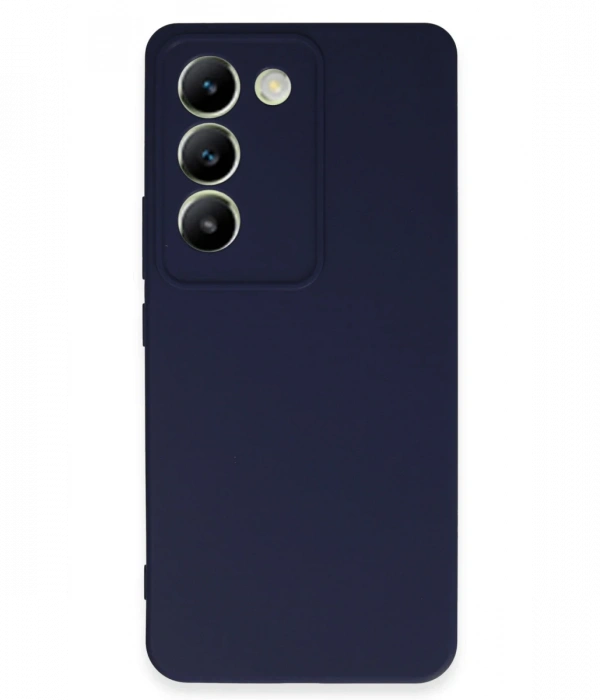 Newface Vivo V30 Lite 4G Kılıf First Silikon - Lacivert