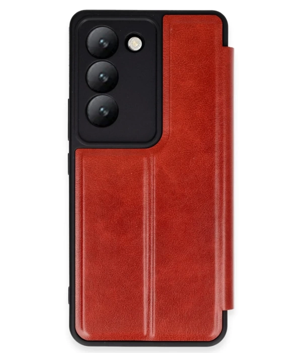 Newface Vivo V30 Lite 4G Kılıf Flip Cover - Kırmızı