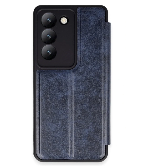 Newface Vivo V30 Lite 4G Kılıf Flip Cover - Lacivert