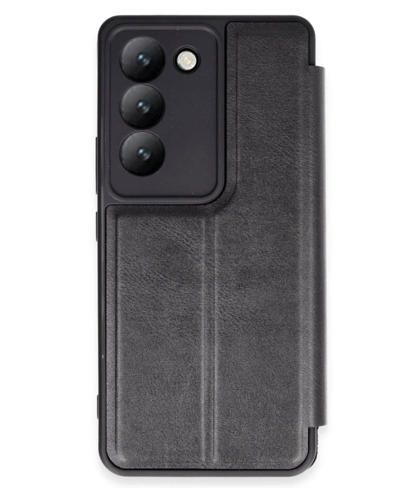 Newface Vivo V30 Lite 4G Kılıf Flip Cover - Siyah