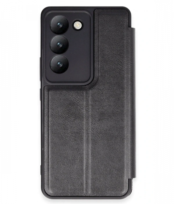 Newface Vivo V30 Lite 4G Kılıf Flip Cover - Siyah
