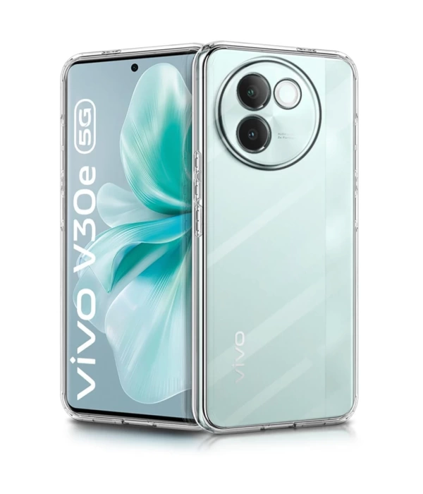 Newface Vivo V30e Kılıf Lüx Şeffaf Silikon