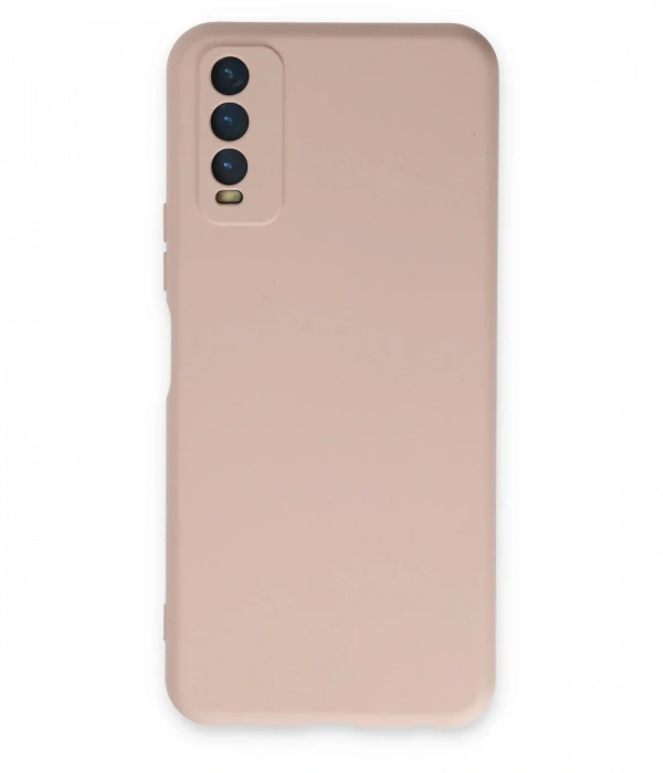 Newface Vivo Y11S Kılıf Nano içi Kadife Silikon - Pudra