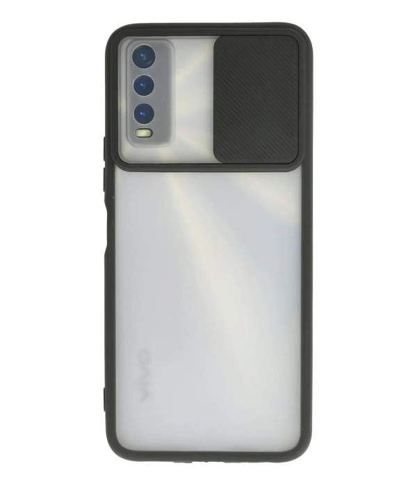 Newface Vivo Y11S Kılıf Palm Buzlu Kamera Sürgülü Silikon