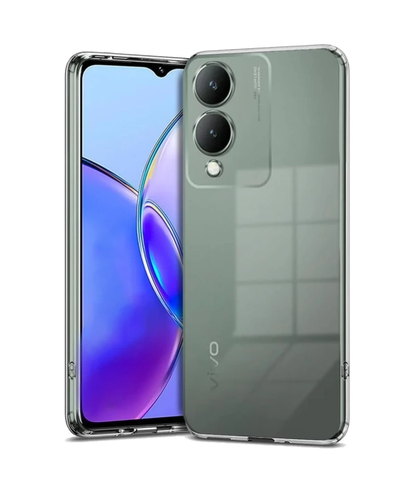 Newface Vivo Y17S Kılıf Lüx Şeffaf Silikon