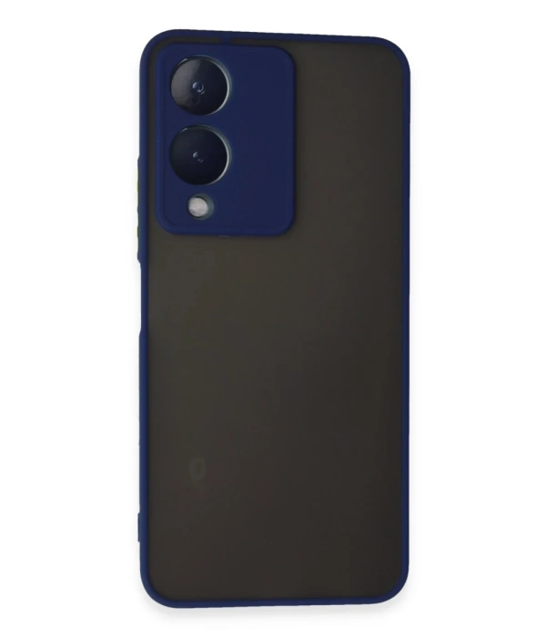 Newface Vivo Y17S Kılıf Montreal Silikon Kapak - Lacivert