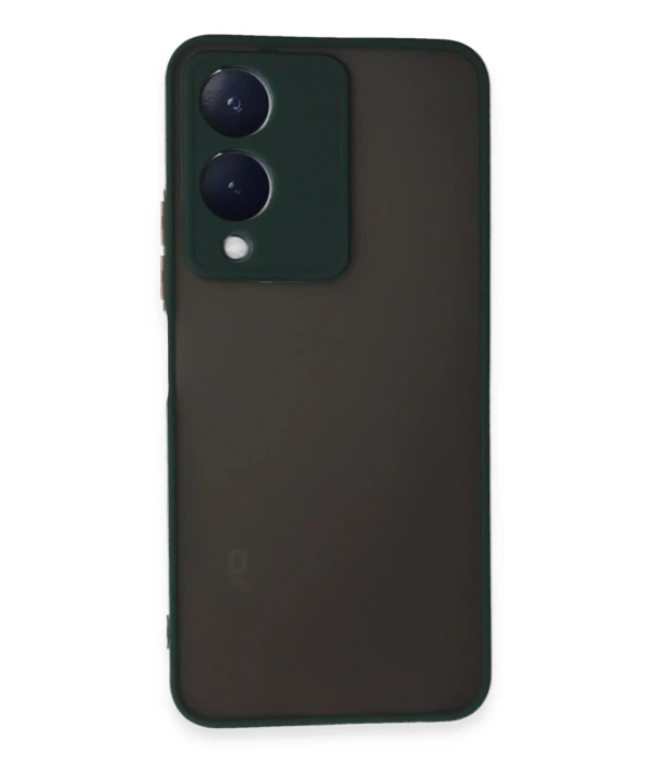 Newface Vivo Y17S Kılıf Montreal Silikon Kapak - Yeşil