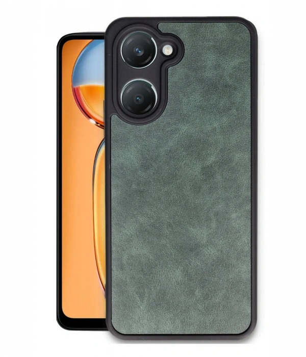 Newface Vivo Y18 Kılıf Aras Deri Kapak - Koyu Yeşil