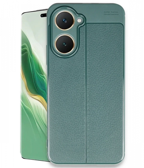 Newface Vivo Y18 Kılıf Auto Focus Kapak - Koyu Yeşil